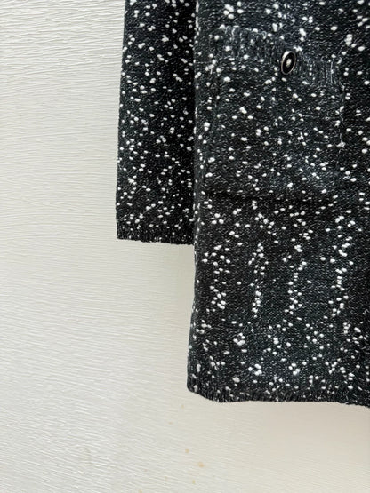 25fw Polka dot knitted dress