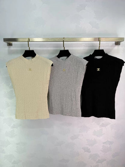 26ss Knitted Sleeveless Vest