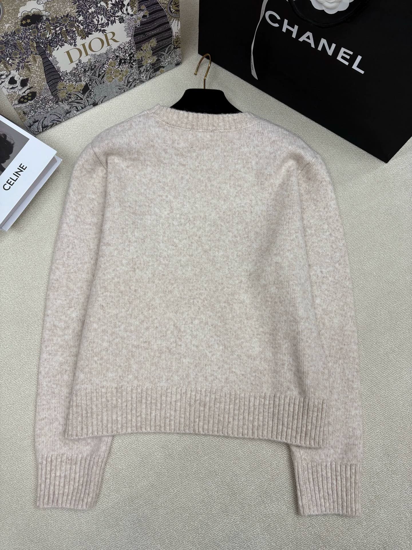 Letter logo jacquard top