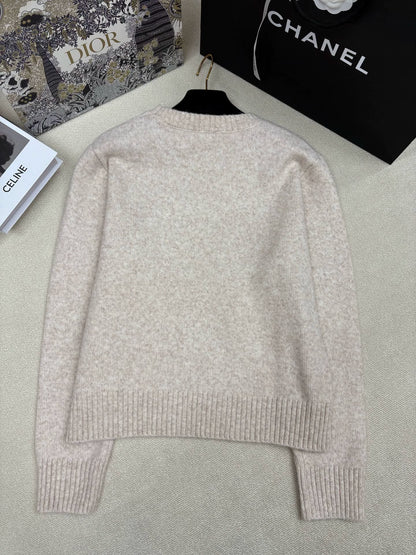 Letter logo jacquard top