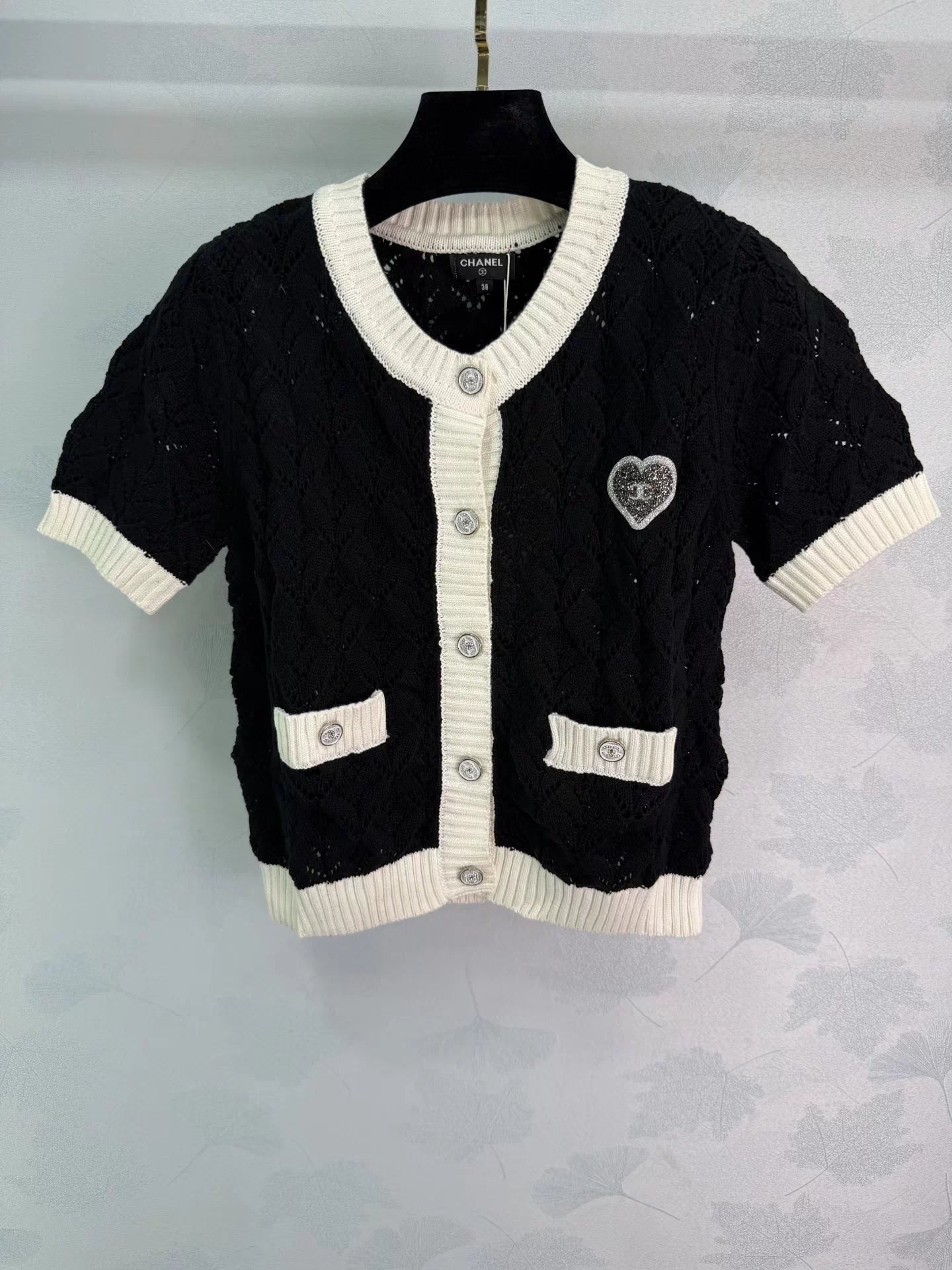 Color-blocked Knit T-shirt