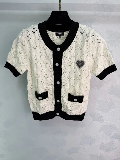 Color-blocked Knit T-shirt