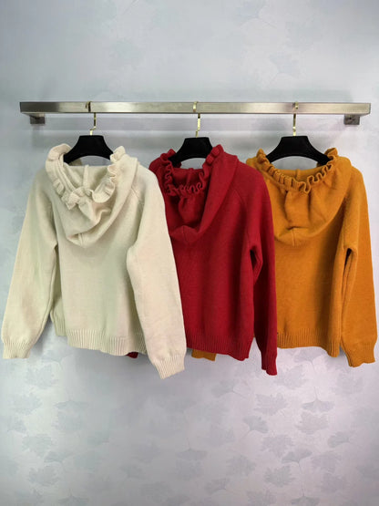Hooded Pullover Knit Sweater