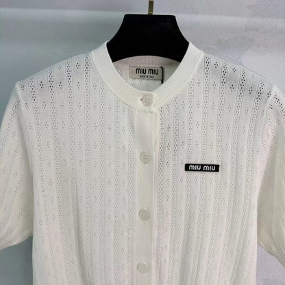Openwork Knit T-shirt