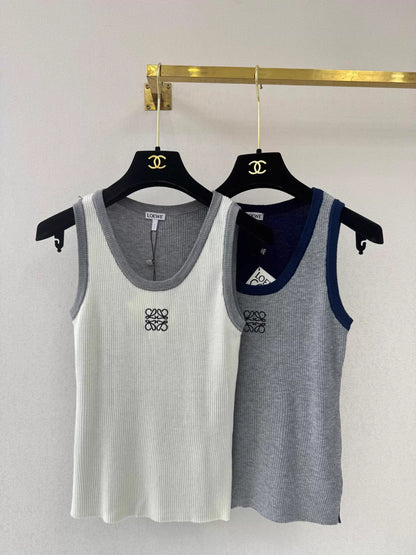 26ss Color-blocked Knit Vest