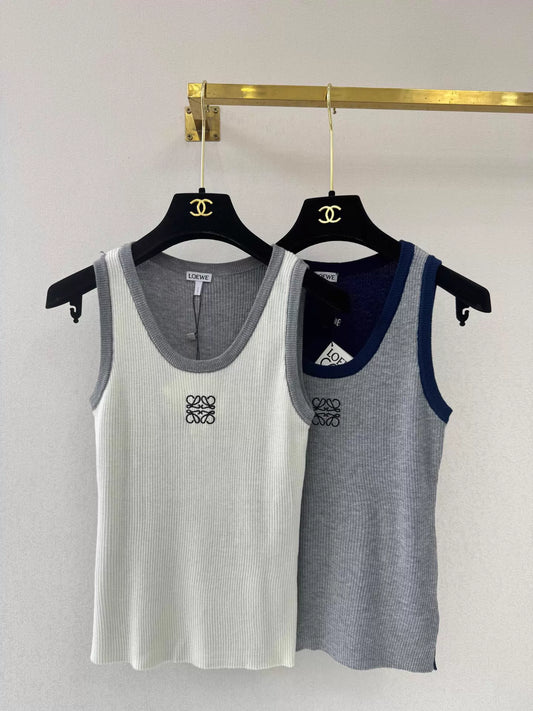 26ss Color-blocked Knit Vest