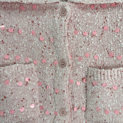 Sequined Knit Cardigan