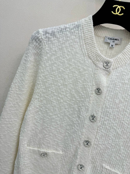 Granular knit cardigan
