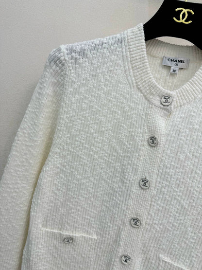 Granular knit cardigan