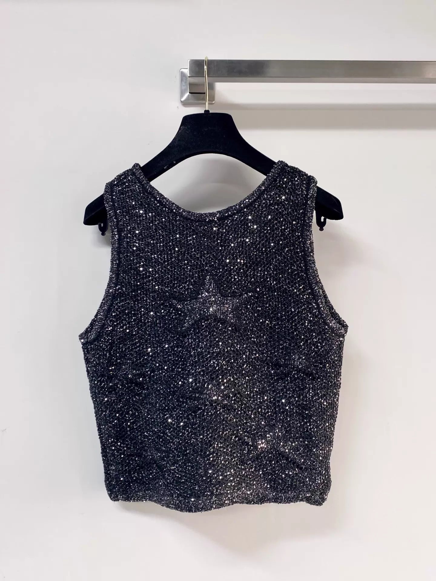 26ss Starry Sequin Vest