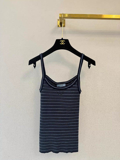 26ss Striped Knit Vest