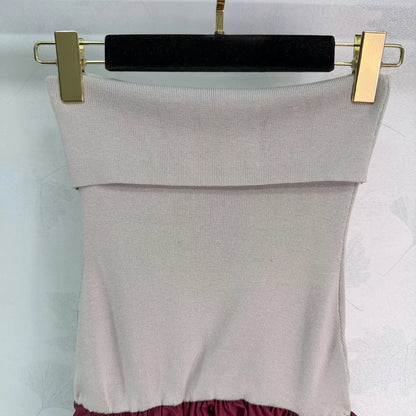 Color-blocked patchwork dress