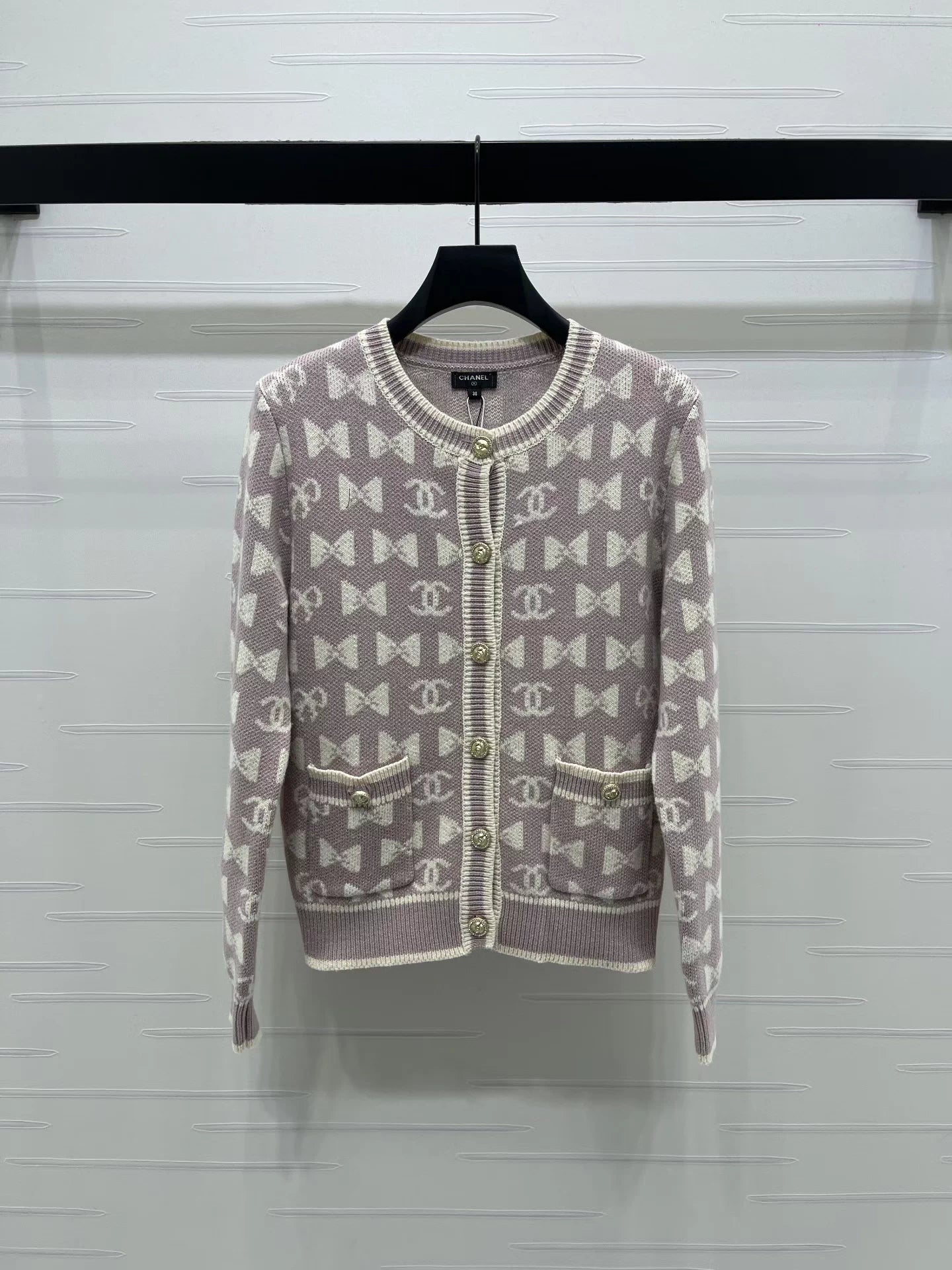 Jacquard Knit Cardigan