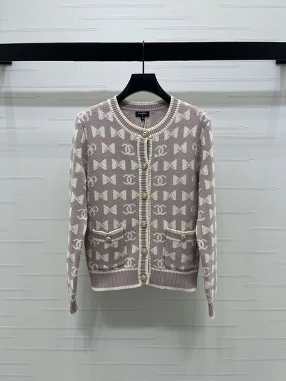 Jacquard Knit Cardigan
