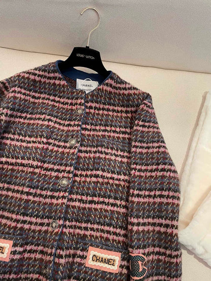 Tweed Mid-Length Coat