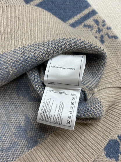 Jacquard Crew Neck Sweater