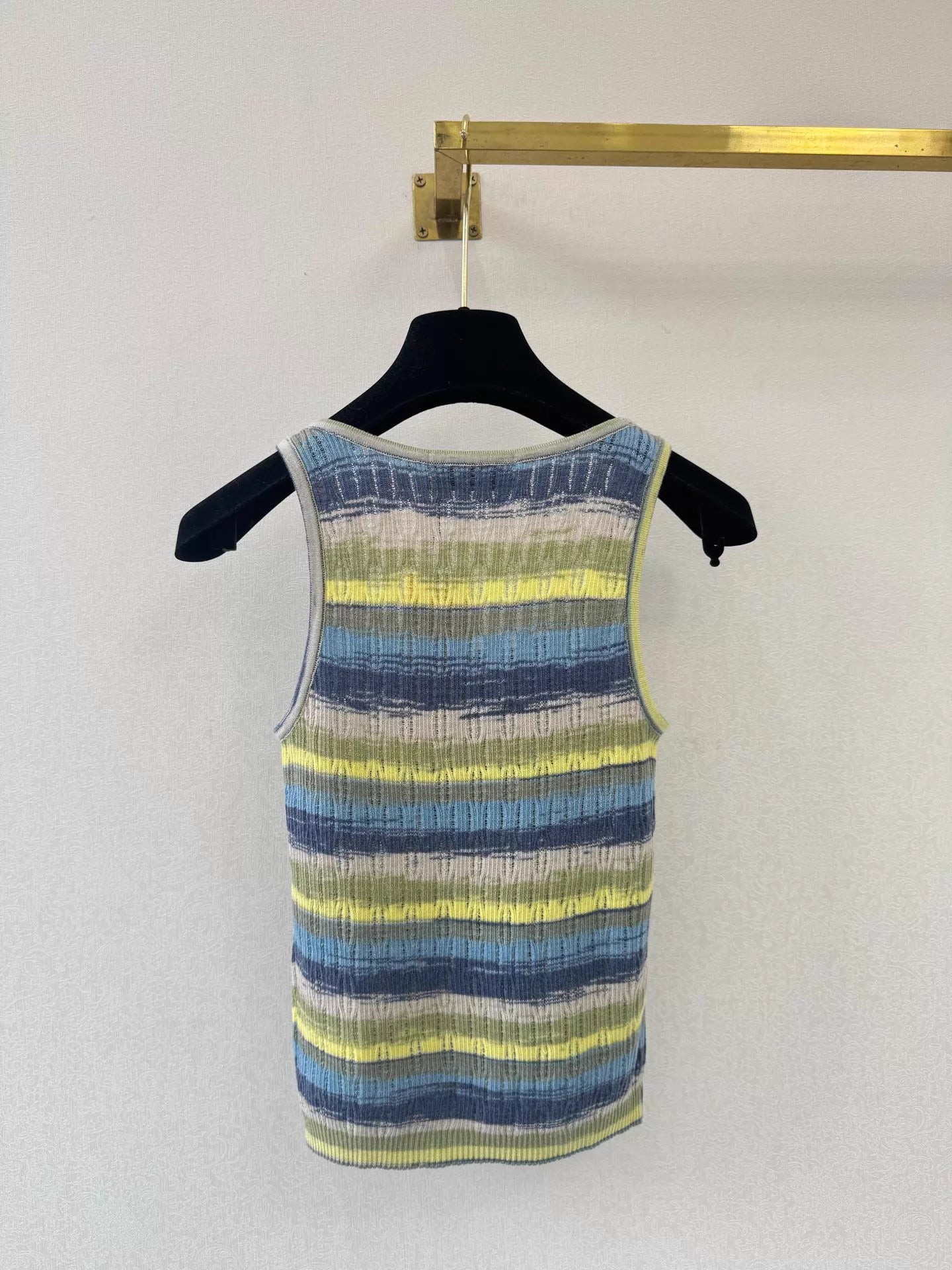 26ss Colorful Striped Knit Vest