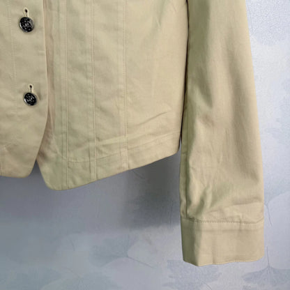 Workwear-style cropped jacket