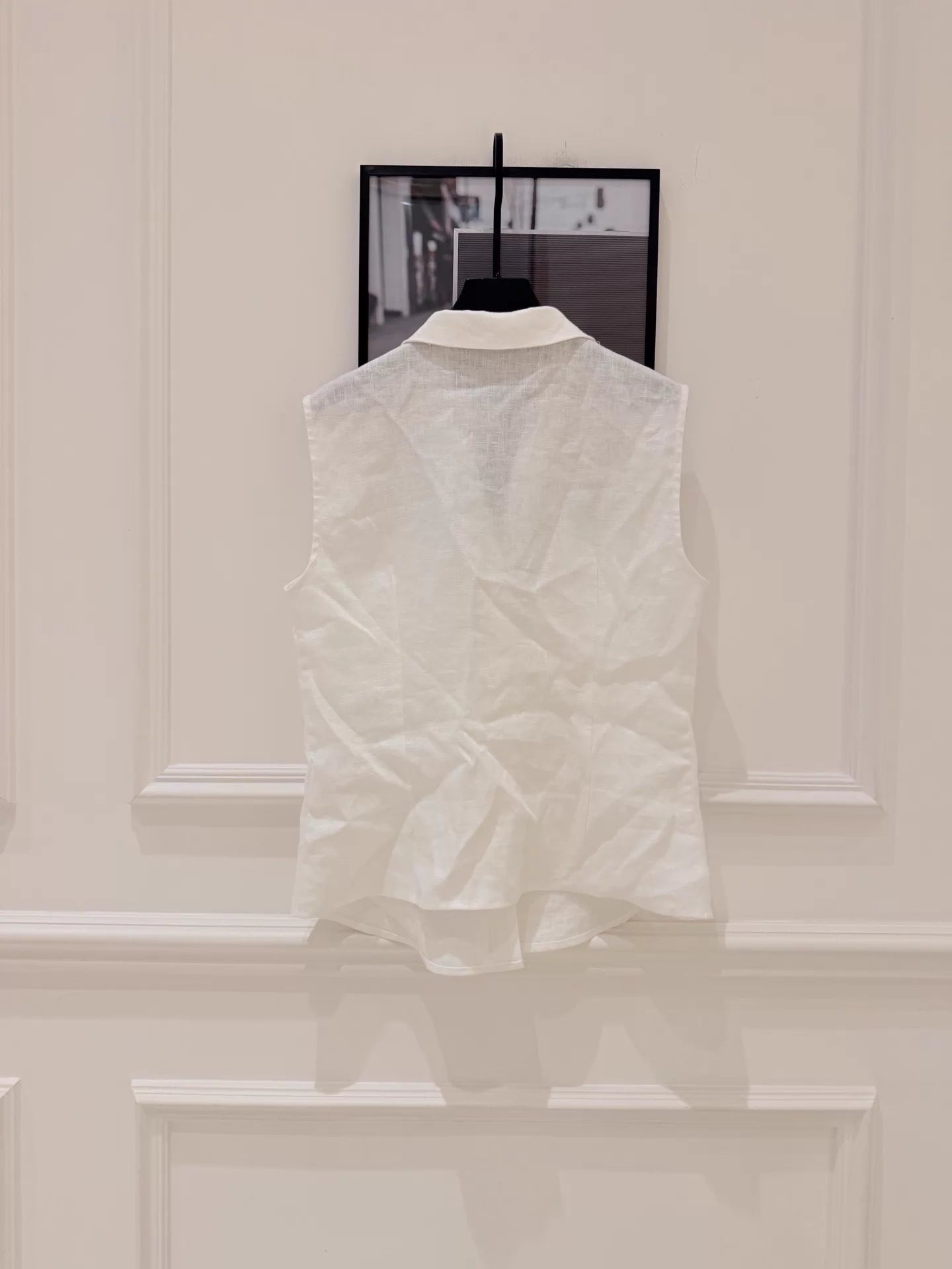 26ss Linen Sleeveless Shirt Vest