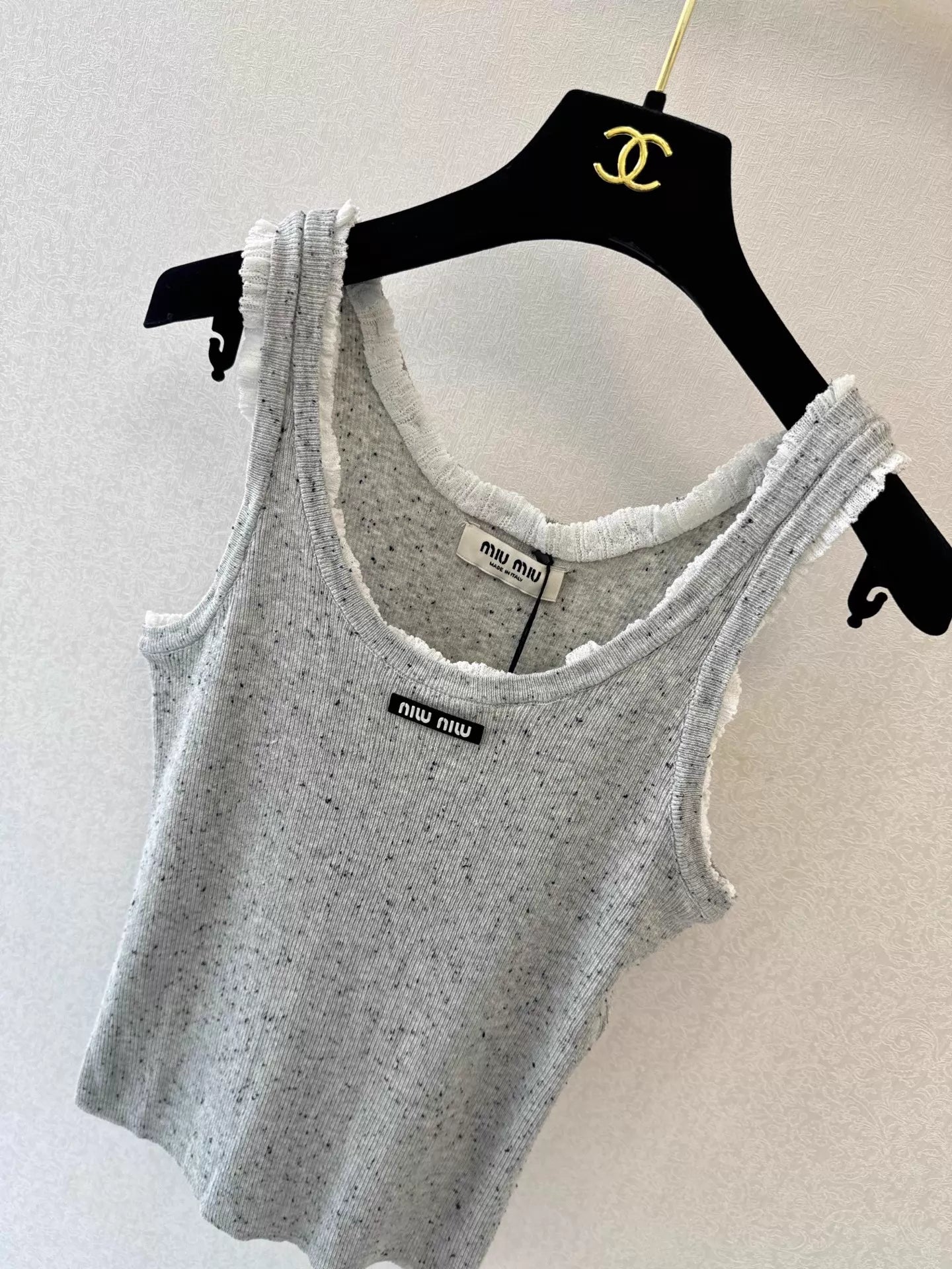 26ss Color-blocked Knitted Vest