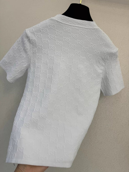 26ss Jacquard Short-Sleeve T-Shirt