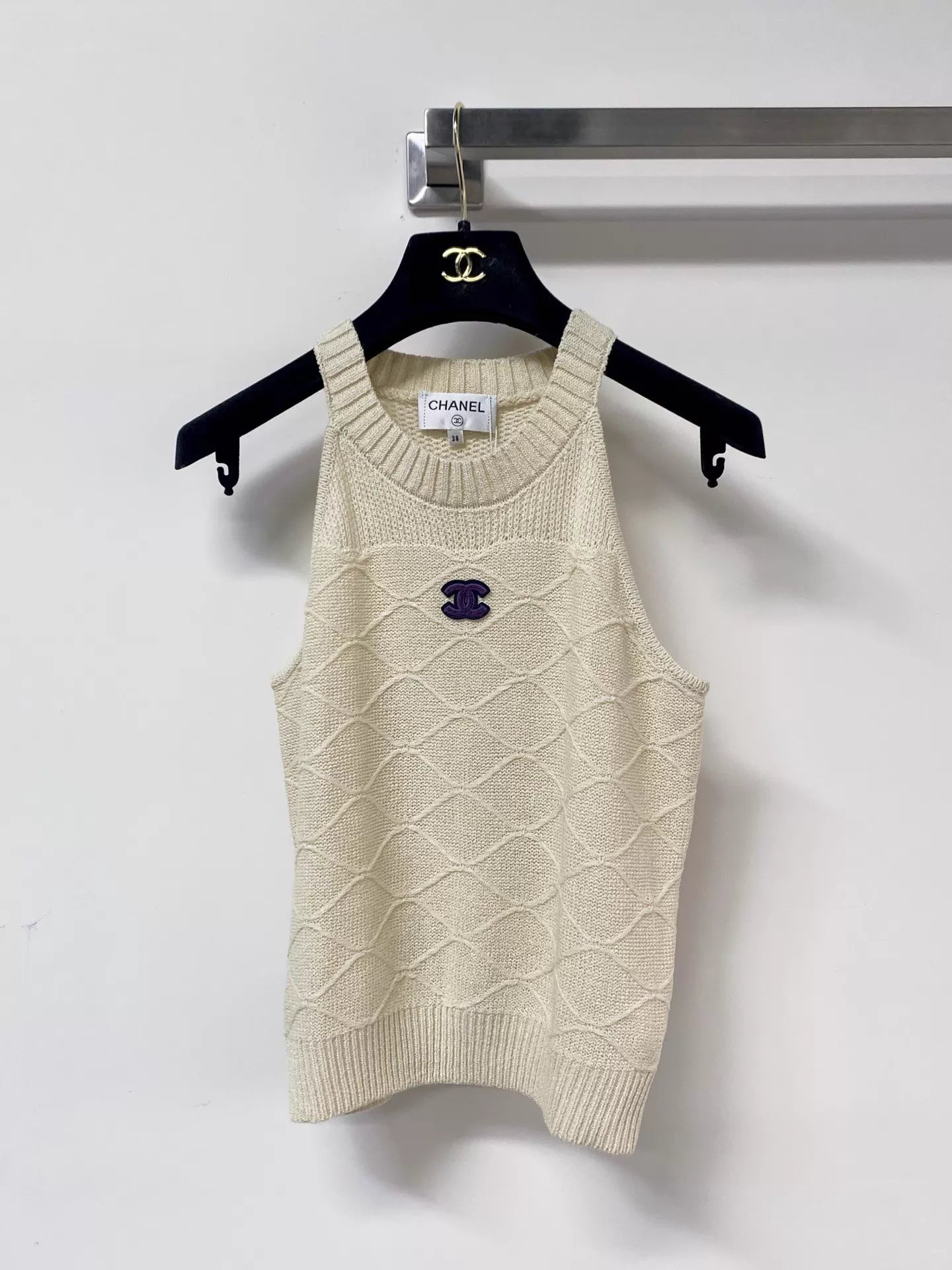 26ss Diamond Pattern Knit Vest