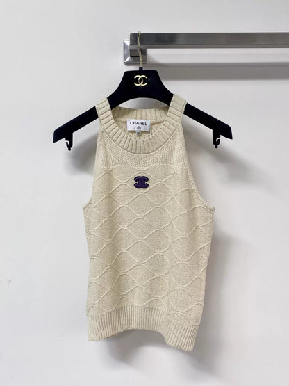 26ss Diamond Pattern Knit Vest