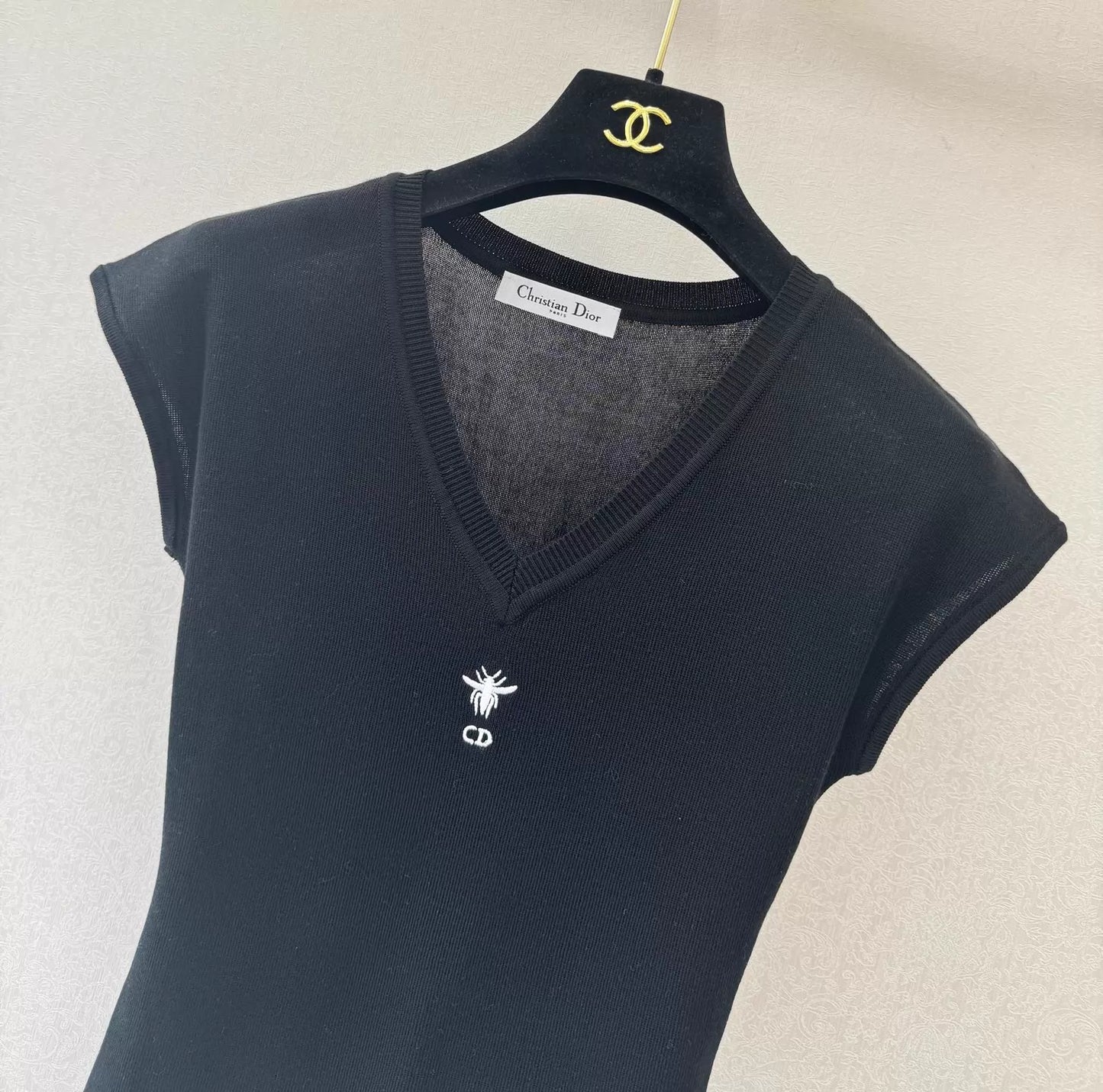 26ss Embroidered Knit T-shirt