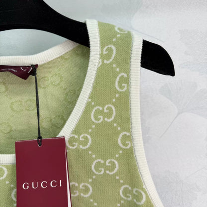 26ss Jacquard Knit Vest