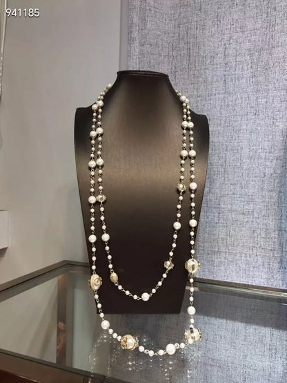 Gongyan style long sweater chain
