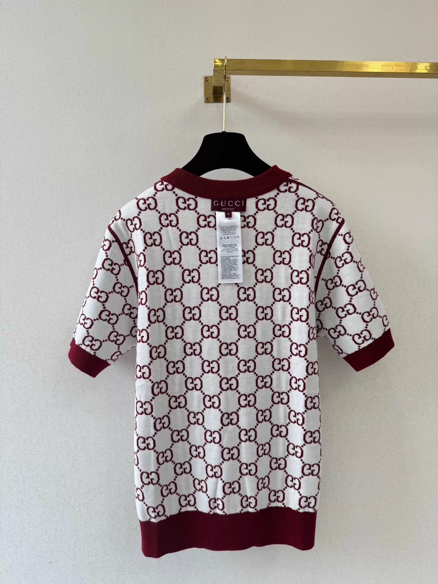 26ss G Jacquard Knit T-Shirt