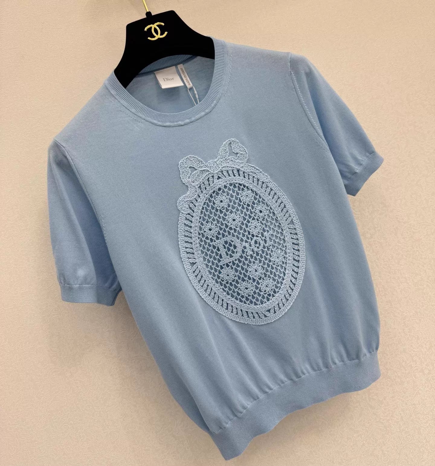 26ss Crew neck knit T-shirt