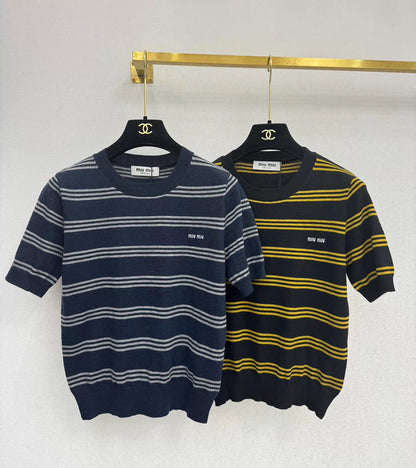Knit Short-Sleeve Top