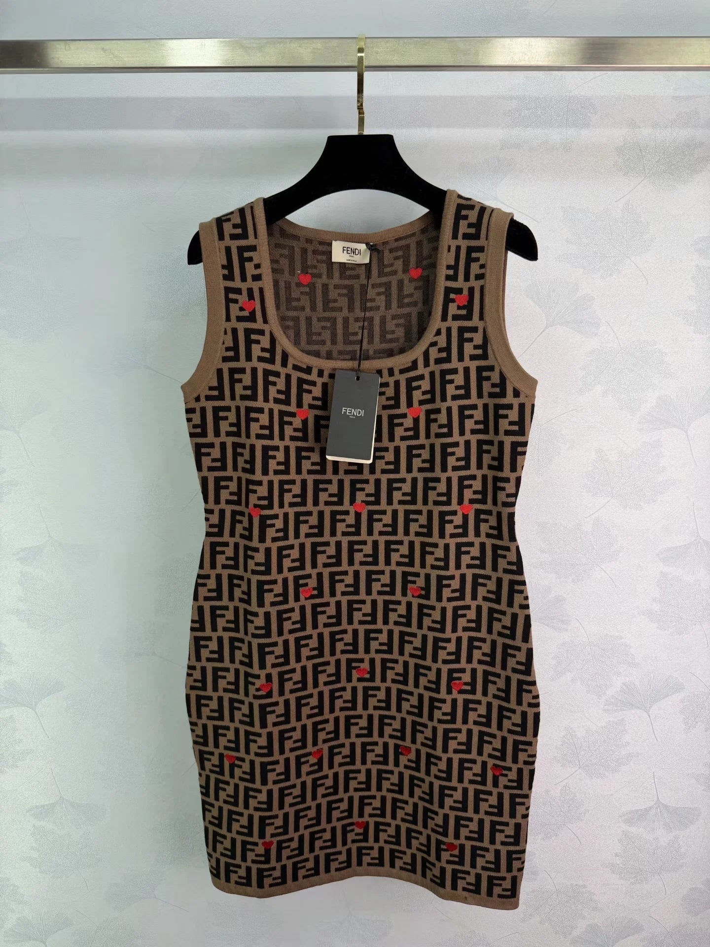 Monogram Heart Knit Dress