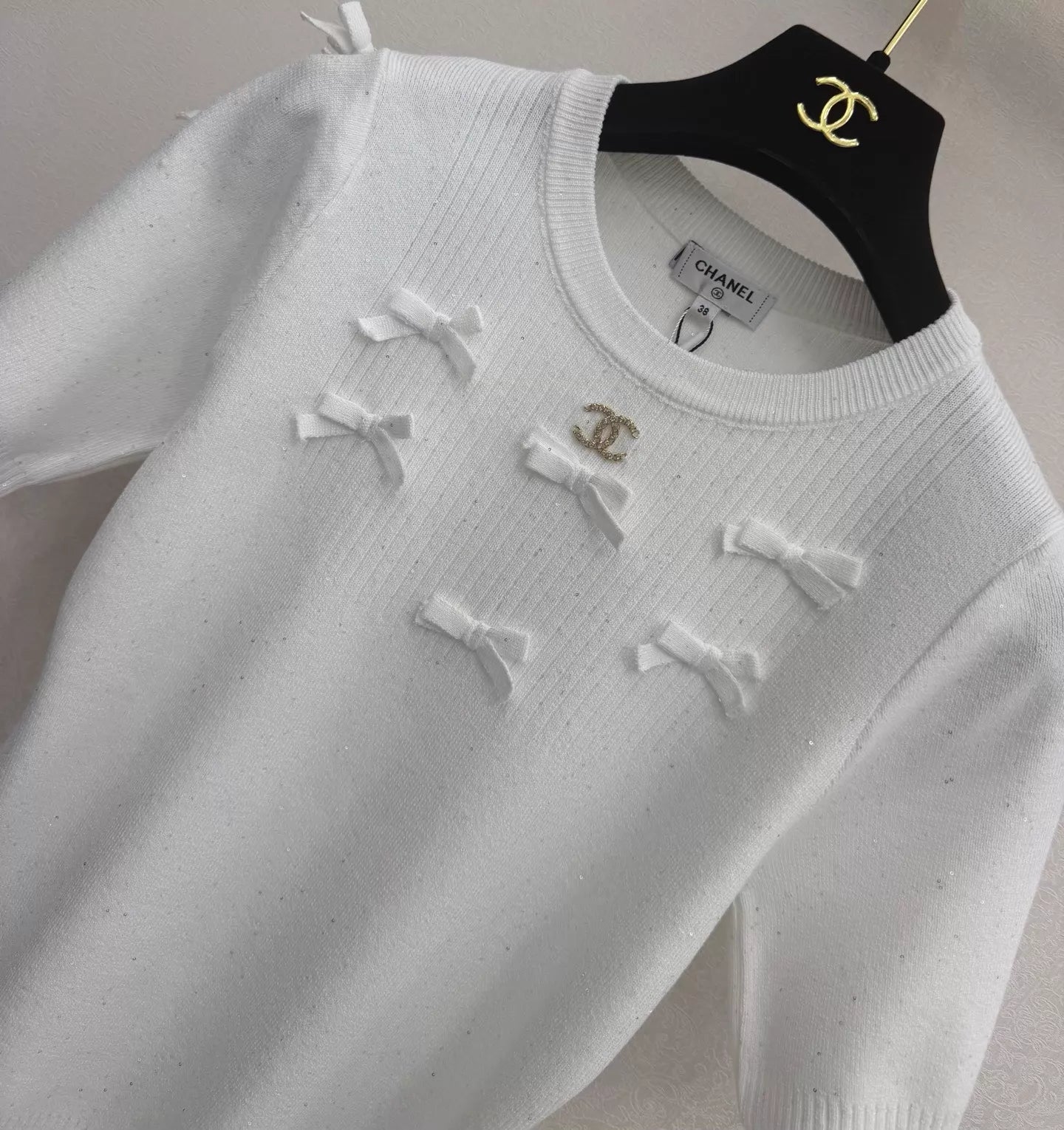 26ss Bow Knit T-Shirt