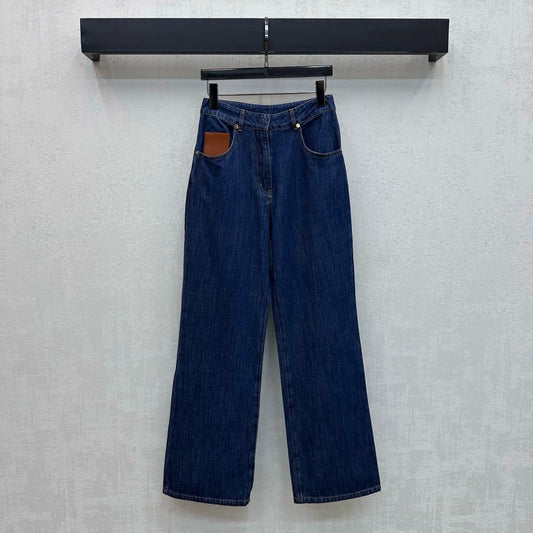Fendi/26New ArrivalPaneled Straight-Leg Denim Trousers
