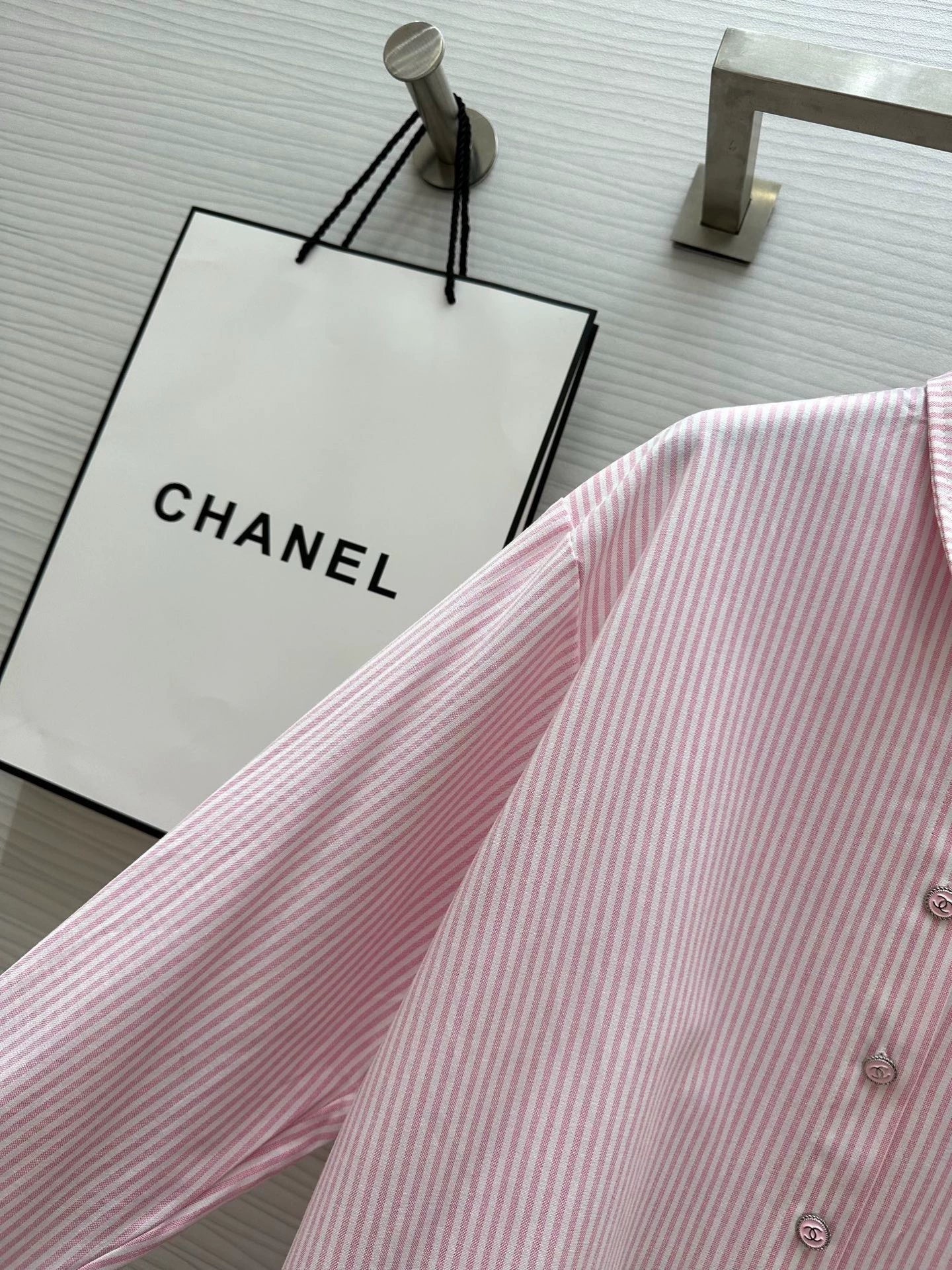 Pink striped vintage style shirt (vintage series)