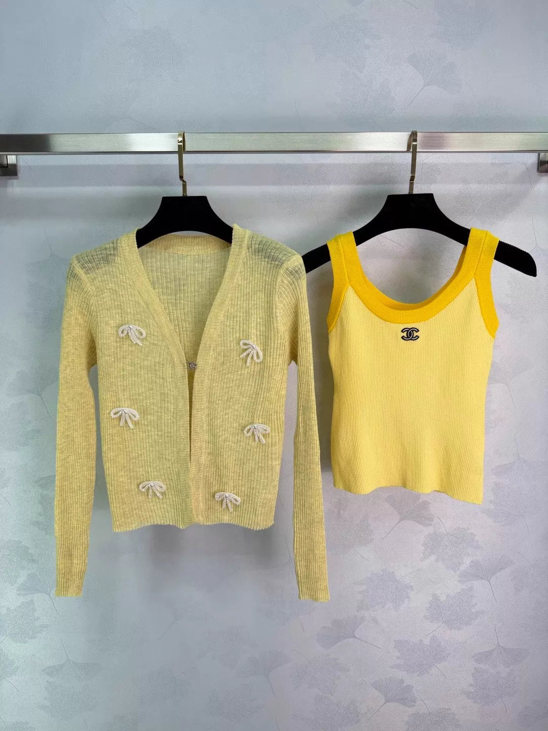 26ss Knit Cardigan and Vest Two-Piece Set