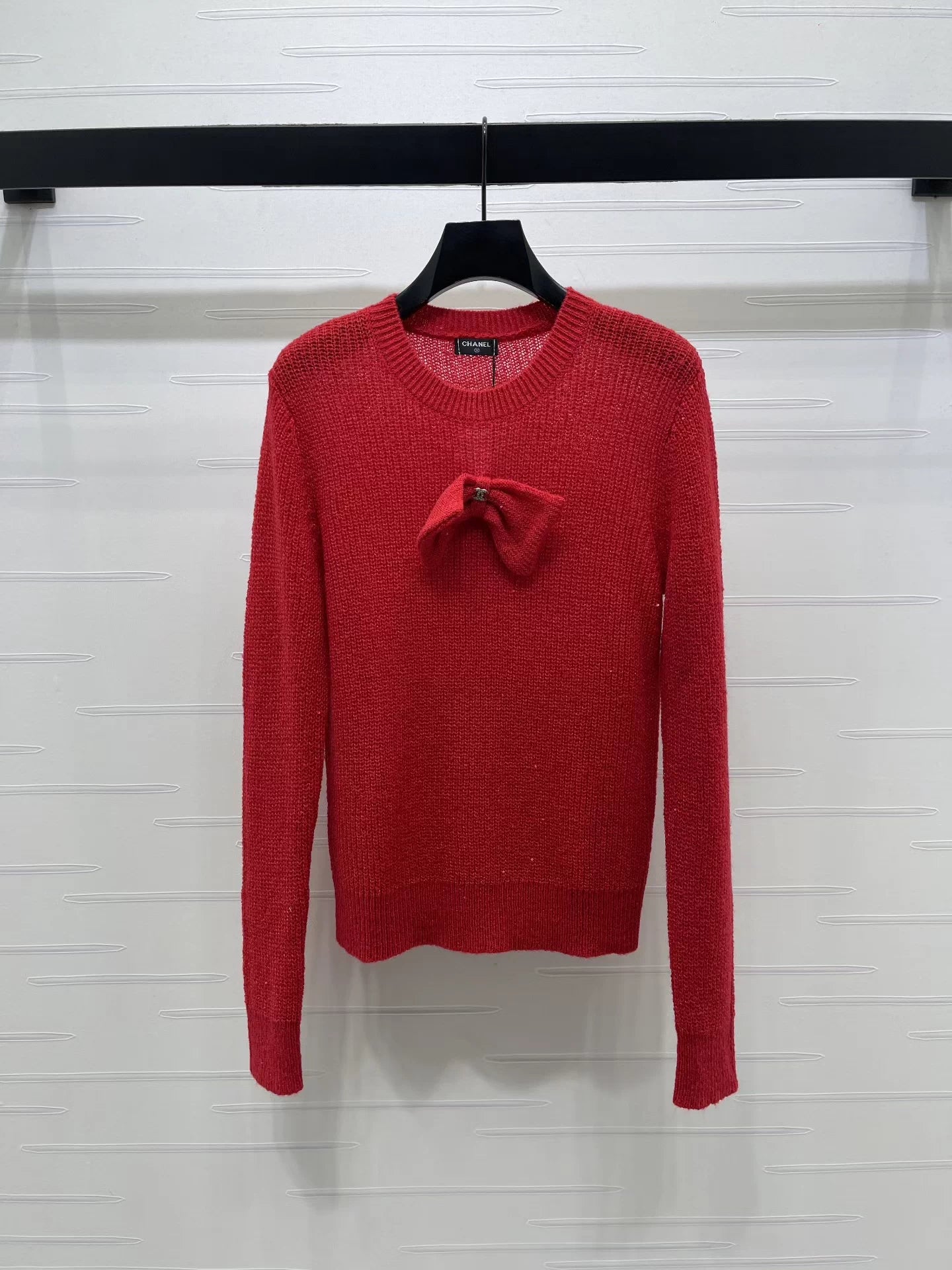 Bow-Tie Pullover Sweater