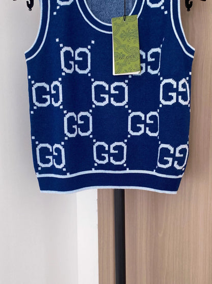Monogram Knit Vest