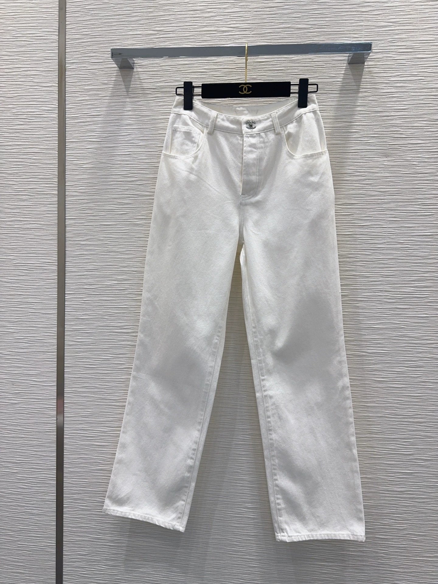 26ss Logo button jeans