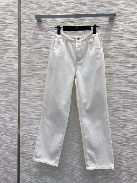 26ss Logo button jeans