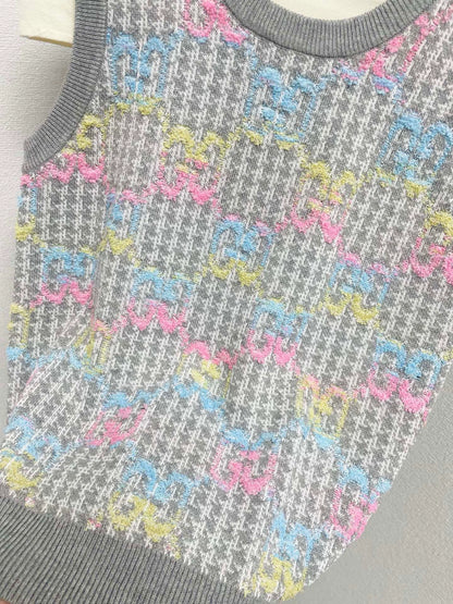25fw Jacquard vest
