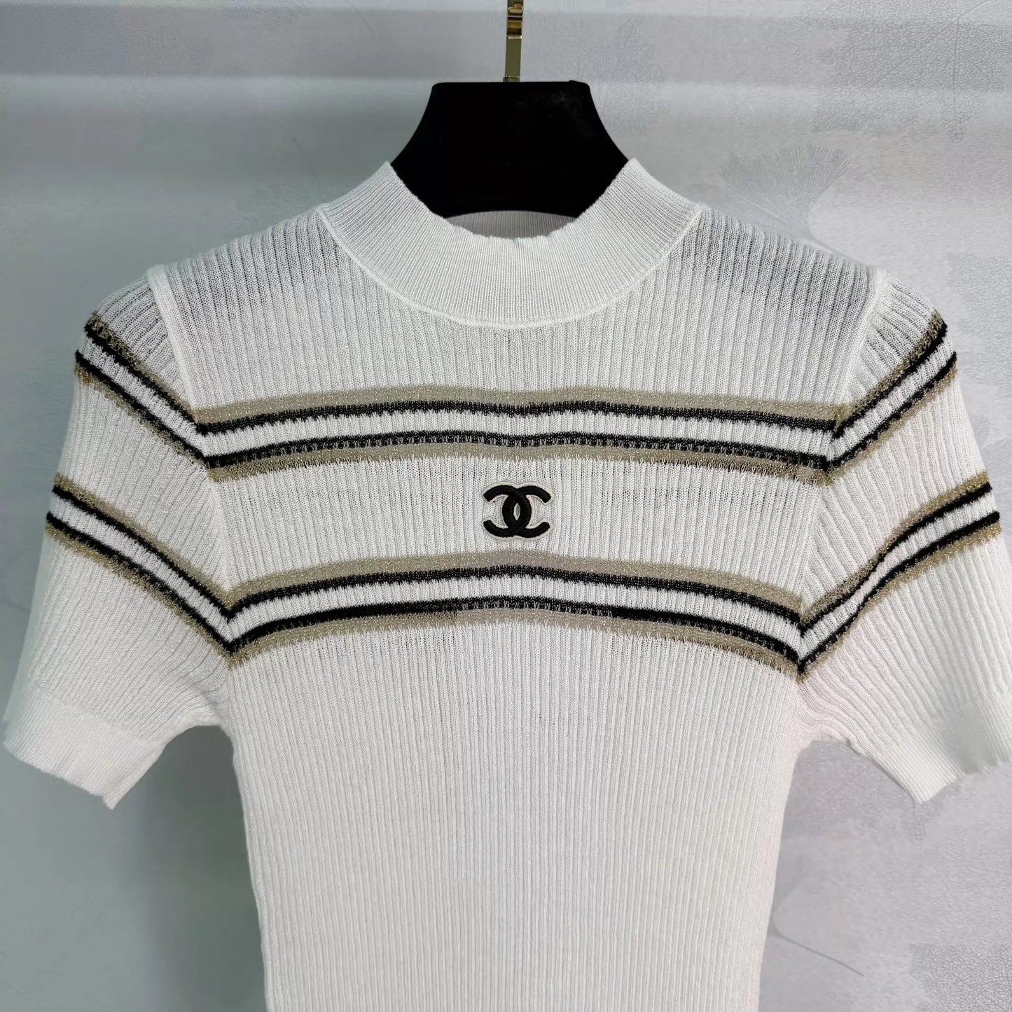 26ss Embroidered Knit T-shirt
