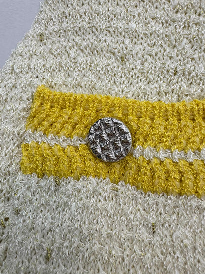 Tweed Color-Blocked Knit Set