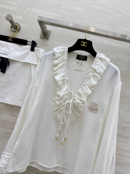 25fw Cotton and linen pleated shirt（Medieval Series）