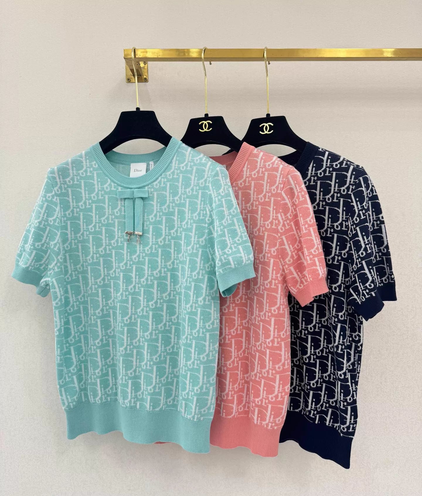26ss Jacquard Knit T-shirt