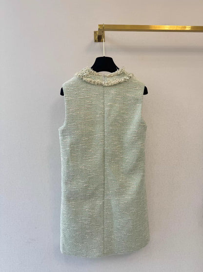 26ss Tweed Vest Dress