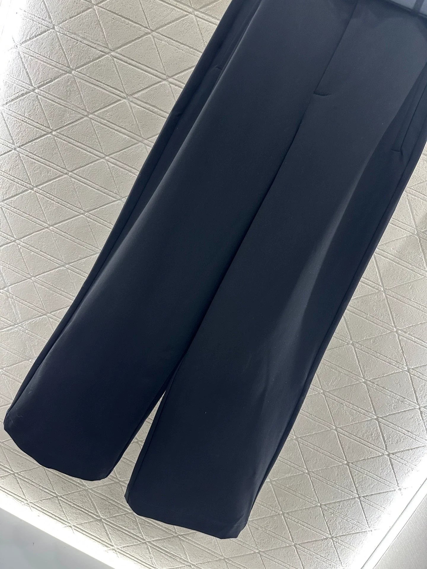25fw Letter belt wide leg pants