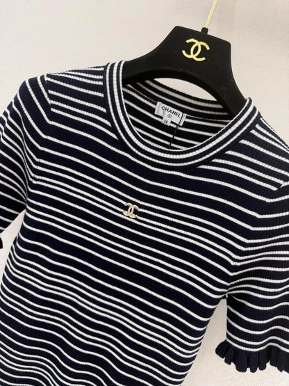 26ss Striped Knit T-Shirt
